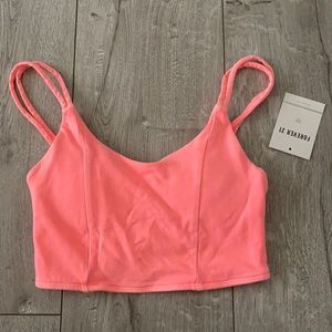 pink sports bra